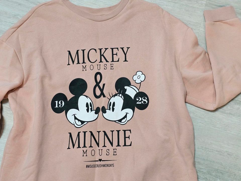 H&M SWEATSHIRT GR.L MINNIE MOUSE NEUWERTIG in Gunzenhausen