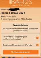 Ikarus Festival Ticket 17-20.05.2024 Bayern - Nesselwang Vorschau