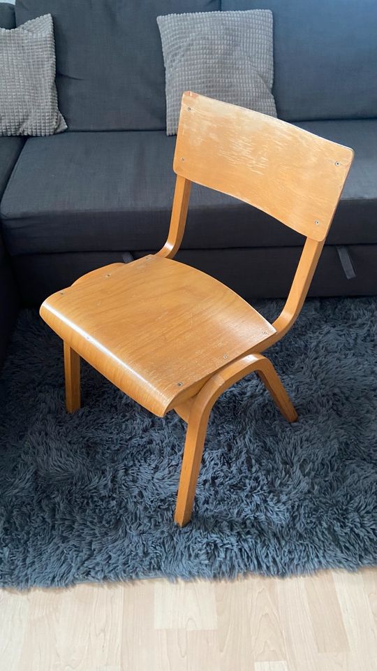 Holzstuhl, Esszimmerstuhl, vintage, mid century Stuhl in Aachen