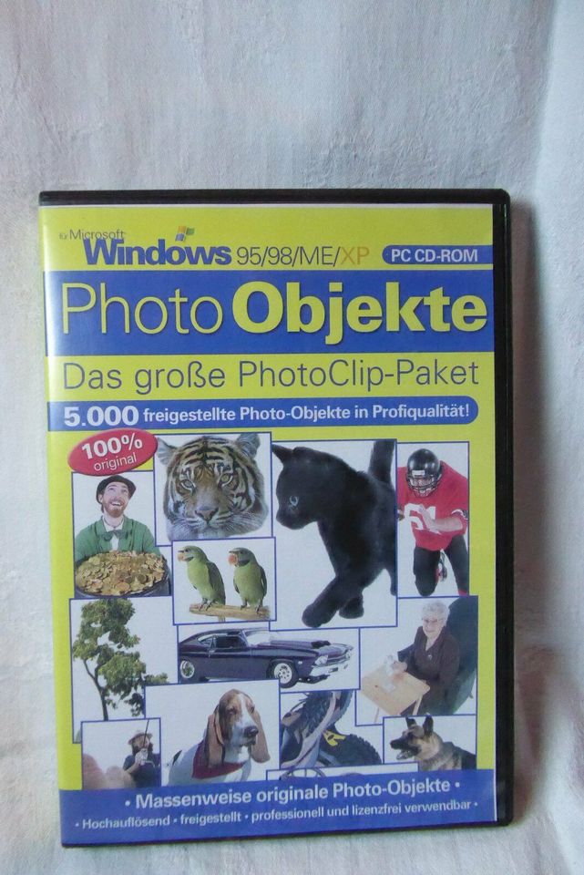 PhotoClip- Paket, Windows PC CD-Rom, 5000 Photo-Objekte, Grafik in Springe