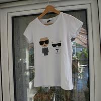 Karl Lagerfeld Shirt Gr.L-weiss-rundhals-kurzarm Baden-Württemberg - Ravensburg Vorschau