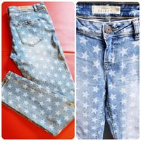 Damen Skinny Jeanshose Sternmotiv Gr.38 Marke Fishborne Nordrhein-Westfalen - Krefeld Vorschau
