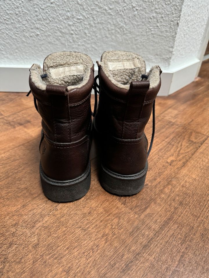 Stiefel Marc O‘Polo gefüttert braun 40 Leder Schnürstiefel in Berlin