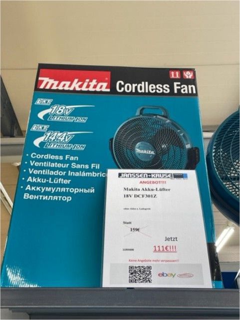 Makita Akku-Lüfter 18V DCF301Z TOP ANGEBOT!!! in Emden