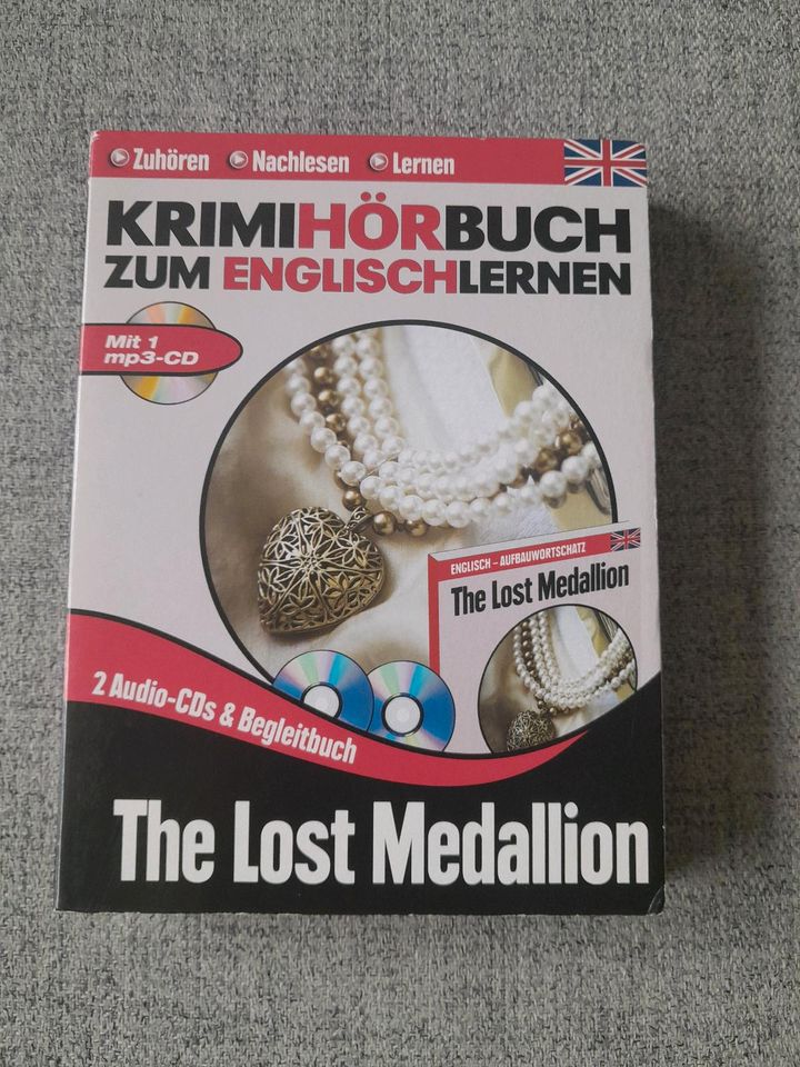 Krimihörbuch zum Englisch lernen The lost Medallion in Salzgitter