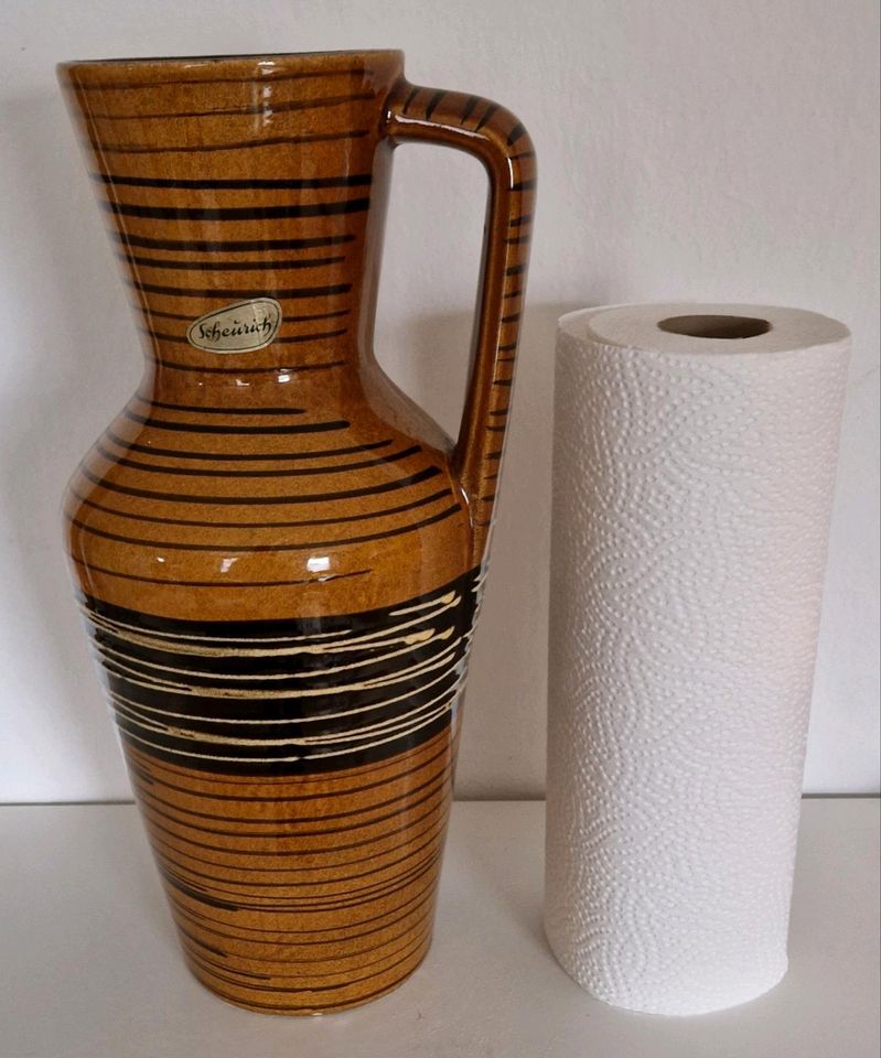 Scheurich Vintage Henkelvase braun 407/35 in Hamburg