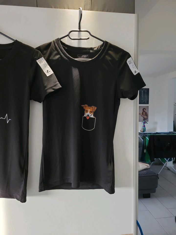 T-Shirt Jack Russel und Herzschlag Hund in Ketsch