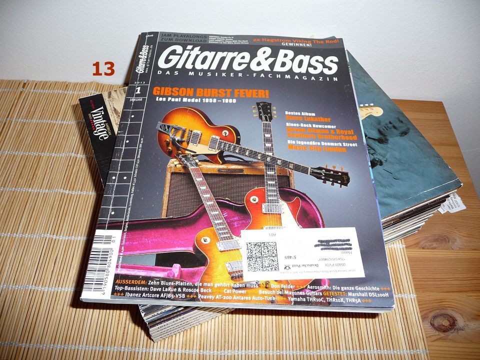 Gitarre & Bass, Jahrgang 2012/ 13/14/ 15/16  Musiker Fachmagazin in Wissen