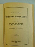 Theodor Krausbauer, *Aus meinem Leben* 2.Band, OranienVerlag,1923 Hessen - Ahnatal Vorschau