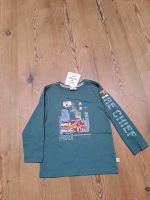 NEU Longsleeve khaki gestickter Feuerwehrwagen Gr. 104 110 Salt&P Hessen - Dornburg Vorschau