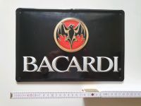 Blechschild Bacardi schwarz Werbung Schild Retro Berlin - Pankow Vorschau