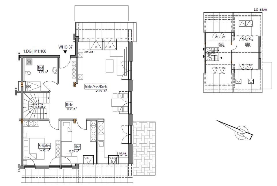 Wunderschöne Maisonettewohnung mit 5 Zimmern in Erstbezug in Balingen