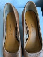 Braune flache Schuhe aus Leder von Tamaris Gr. 35 Eimsbüttel - Hamburg Niendorf Vorschau