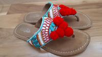 Buffalo Schuhe FlipFlop Sandale BUNT / LEDER in Größe 37  ❣️ Bayern - Pfaffenhofen a.d. Ilm Vorschau