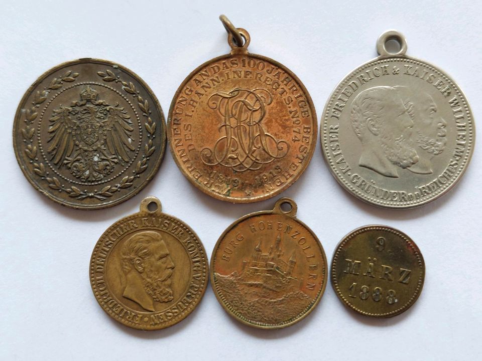 Kaiserreich Medaillen in Weilburg