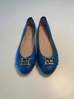 Escada Ballerinas Leder blau Größe 37 Baden-Württemberg - Esslingen Vorschau