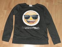 ❤ Emoji Wende Pailletten Sweatshirt grau Gr. 170 / 176 ❤ Nordrhein-Westfalen - Datteln Vorschau