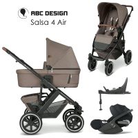 ABC-Design Salsa 4 Air - 4in1 Kinderwagen-Set - Nature Pure Edition - inkl. Babywanne + Sportsitz + Cybex Cloud T i-Size + Base T + XXL-Zubehörpaket - NEU Hessen - Fulda Vorschau