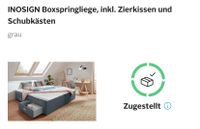 Familienbett, boxspringbett, boxspringliege grau 180 x 200 cm Harburg - Hamburg Marmstorf Vorschau