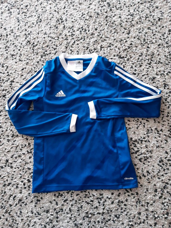 Trikot Shirt langarm Fußball Sport Adidas 152 in Bergrheinfeld