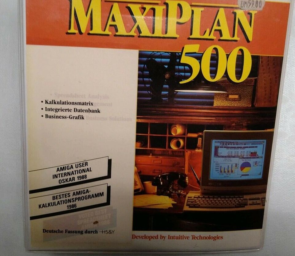 Amiga Maxi-Plan Buch und Disk in Michendorf