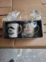 Geschenkartikel Kaffeetasse Mr&Mrs Right Nordrhein-Westfalen - Niederkassel Vorschau