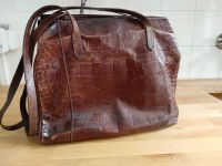 Coole Vintage Leder Handtasche Kroko Style Niedersachsen - Hameln Vorschau