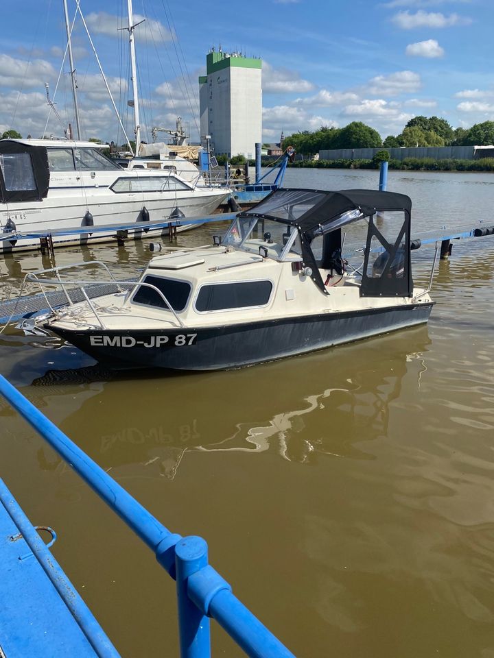 Angelboot, Motorboot, Sportboot 75 Ps, 5,20 m, Dreikieler in Leer (Ostfriesland)