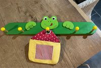 Garderobe Holz Wandhaken Frosch Kinder Kleider Aufbewahrung Nordrhein-Westfalen - Bedburg Vorschau