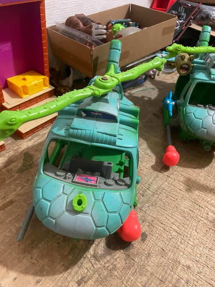Tmnt turtles Vintage actionfiguren playmates turtlecopter in Nürnberg (Mittelfr)