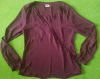 Only Langarm Bluse mit Spitzenborte in beere ♡ Größe 38 / M ♡ Hessen - Sinntal Vorschau