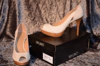 High Heels, sehr chic ! Via Uno Peeptoe - creme, Größe 40 Niedersachsen - Langenhagen Vorschau