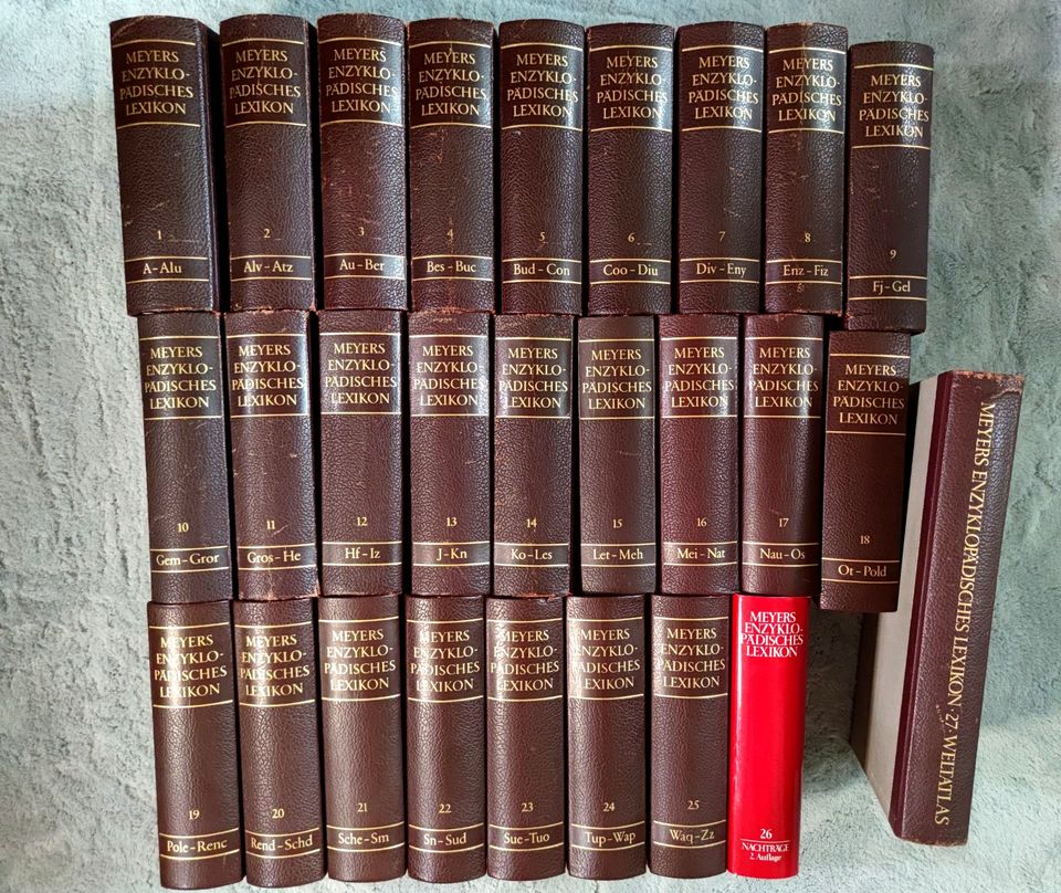 Meyers Enzyklopädisches Lexikon von 1978 25 Bände + Nachträge in Ehingen (Donau)