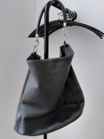 Maxi-Handtasche in Dunkelgrau, Kalbsleder, Made in Italy Rheinland-Pfalz - Deidesheim Vorschau