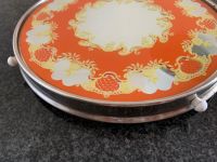 drehbar Tortenplatte 50er70er Gebäckschale GlasMetall orange rosa Nordrhein-Westfalen - Rees Vorschau
