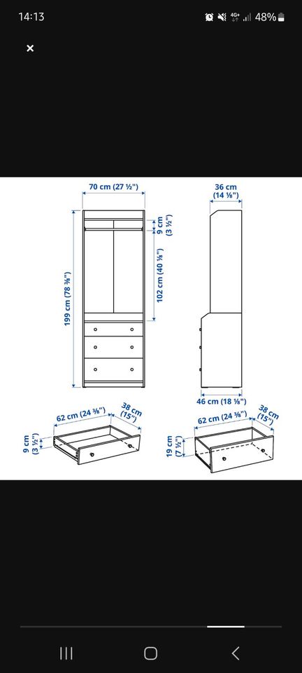 Kleiderschrank von Ikea in Karben