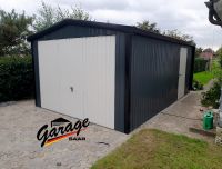 BLECHGARAGE 3,5 m x 5,5 m Satteldach Anthrazit Saarland - Merzig Vorschau