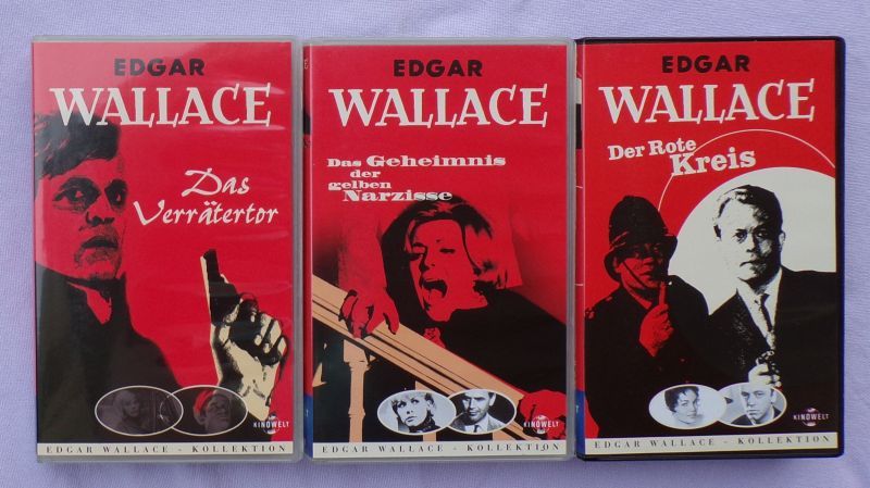 35 EDGAR WALLACE  Filme Videos Rote Serie + 3 GESCHENKE!!! in Fulda