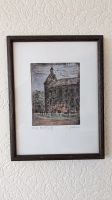 Bild | Original Radierung "Kirche" | Rahmen braun | 17,5 x 21,5 Nordrhein-Westfalen - Gelsenkirchen Vorschau