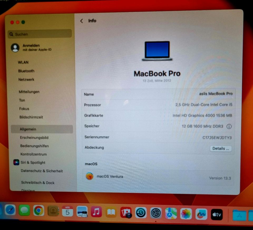 MACBOOK PRO 13" ,1TB SSD,12 GB,1.5 GB in Gelsenkirchen