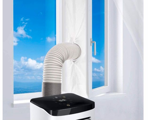 Klimagerät mit Abluftschlauch und 3 Fenster Einsätze in Irsch