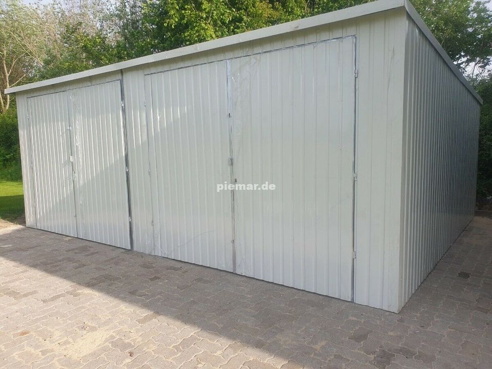 Garage 6x5x2,14m Metallgarage Gerätehaus mit Aufbau | 9510! in Schwäbisch Hall