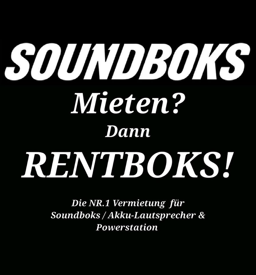 Soundboks 2 Mieten | Verleih Soundboks 3 & 4 Bluetooth Akku Lautsprecher Akku PA Anlagen | Musikanlage | Powerstation Musikbox, Akku-Boxen, Bluetooth Box, Musikbox Stereoanlage in Berlin