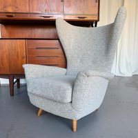 Wingback Sessel Midcentury Ohrensessel neu gepolstert Italien Nürnberg (Mittelfr) - Mitte Vorschau