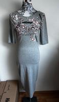 Amisu Kleid Sommerkleid grau lang eng Rückenausschnitt M 38 Bayern - Würzburg Vorschau