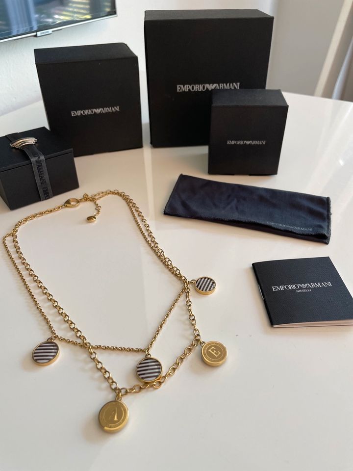 Emporio Armani Kette Gold neu mit Geschenk Box in Saarbrücken