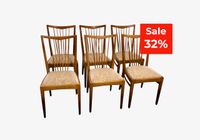 Mid Century Dining Chairs, 6er – Set, Vintage, Sprossenstühle Niedersachsen - Celle Vorschau