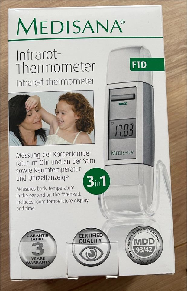 Infrarot Fieberthermometer Medisana OVP in Battenberg