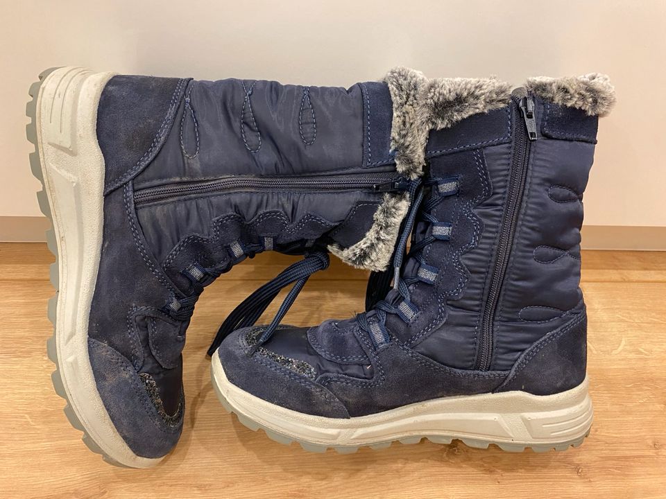 Winterstiefel Oritex blau Sterne Mädchen Gr. 38 Preis = 25,00€ in Elchingen