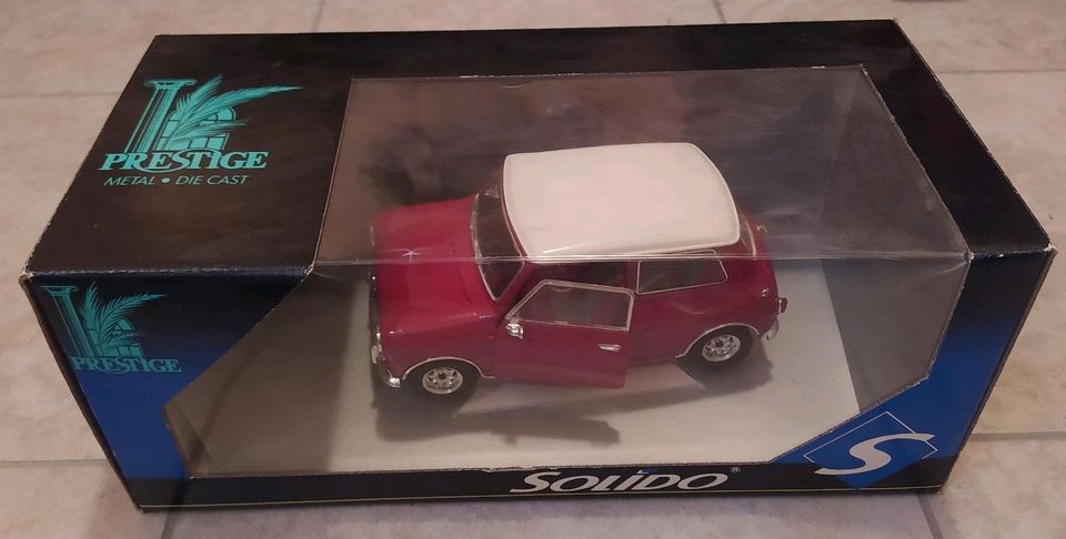 Prestige Solido S Alter Mini Cooper Rot Modellauto Sammlung OVP in Hohenahr